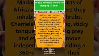 Animal World Discovery | Animal which change color? #animalquiz