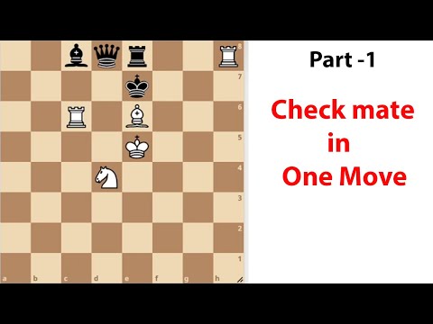 puzzle 1 - White to move and checkmate in 1 move | Chess Puzzles | Chess Riddles