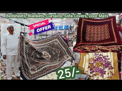 Best Quality Lowest Price Bedsheets, Blankets, Comforters,Curtains, Door Mats ₹25 @hyderabadshopping