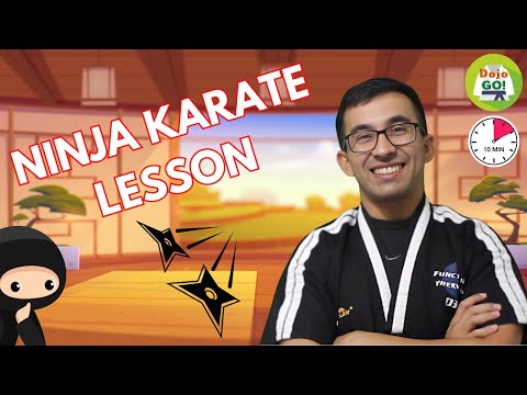 How To Be a Ninja For Kids | 10 Minute Karate Lesson | Dojo Go