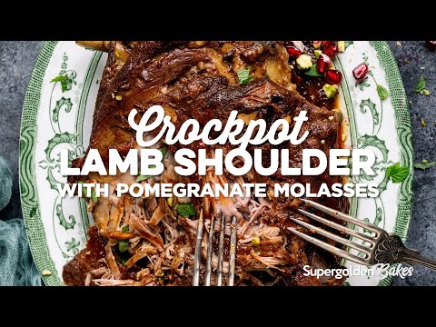 Crockpot Lamb Shoulder with Pomegranate Molasses