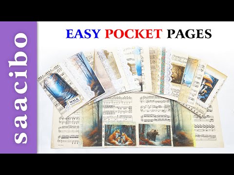 EASY Pocket Pages For Junk Journals #junkjournalpocketideas