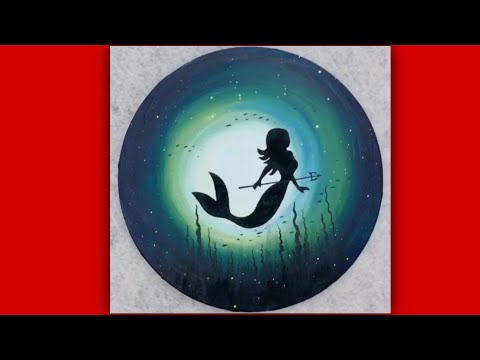 Mermaid painting tutorial acrylic |