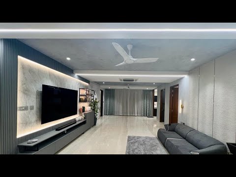 4BHK Premium Interiors at My Home Bhooja, Hyderabad | Hafele Blum Glaks Kitchen | Techno Matt Italy