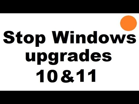 Stop Windows upgrades