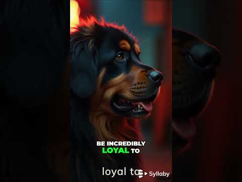 Loyal Tibetan Mastiff  Protective Instincts