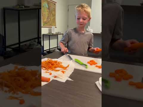 Knife Safety for Kids: Learn to Peel and Cut Carrots with Theo