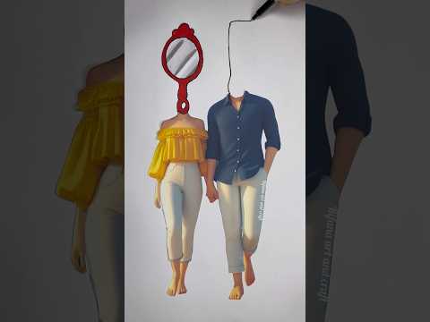 Perfect couple #rifanaartandcraft #art #shorts #ytshorts #cutecouple #short