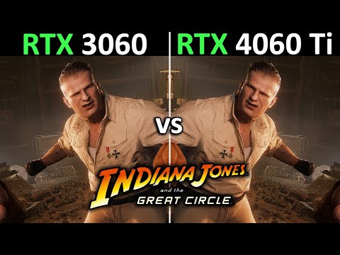 Indiana Jones and the Great Circle | RTX 3060 12GB vs RTX 4060 Ti | 2024