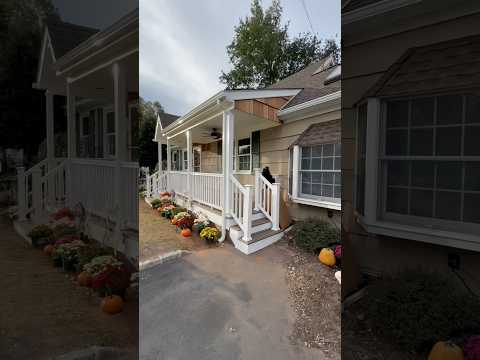 Before and After Front Porch Rebuild #diy #construction #frontporch #rebuild #bluecollar #trending