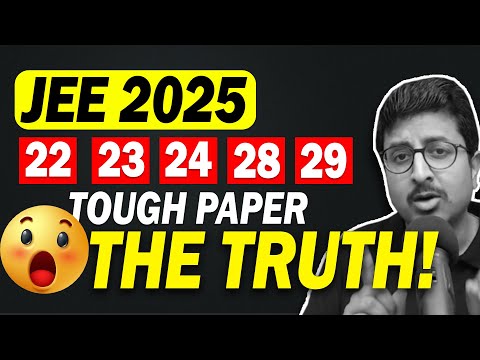 THE TRUTH : 22-24th EASY, 28-29th TOUGH😱 | JEE Main 2025 | Eduniti | Mohit Sir