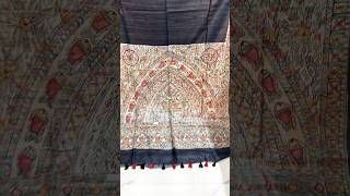 Tussar silk handloom Madhubani saree #song #saree #handloomlove #fashion #silkmarkcertified #bts