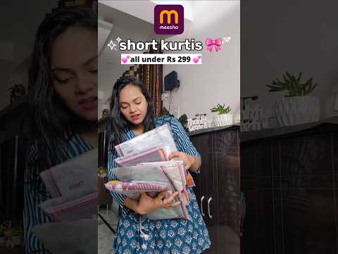 Meesho short kurtis haul all under Rs 300 #trendingshorts #meesho9rshaul