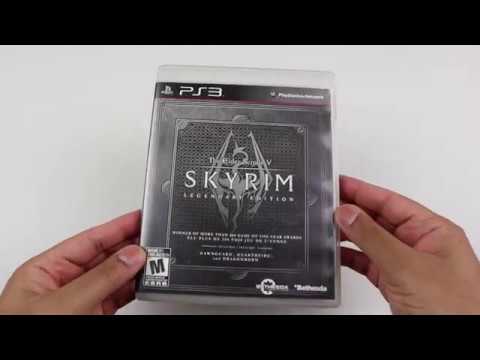 Skyrim Legendary Edition PS3 Unboxing