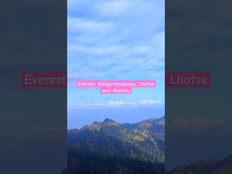 Four Highest peaks are in one frame. Mesmerizing view from Sandakphu #shorts