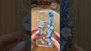 ASMR phone case DIY🦋✨💙|#asmr #diy #phonecase #fyp #fypシ゚viral #aesthetic #blue #journal #scrap