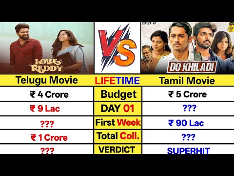 Love Reddy movie vs Do Khiladi movie Lifetime Worldwide Total Box Office Collection Comparison video