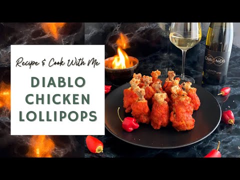 Diablo Chicken Lollipops - Halloween Recipe 👹🎃 | RECIPE & COOK WITH ME