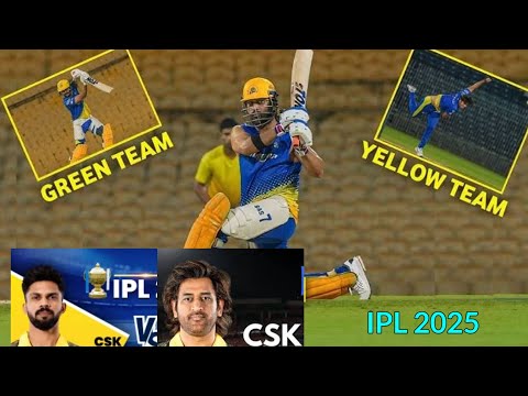 CSK A vs CSK B Team IPL 2025 Practice Match | Ruturaj Gaikwad vs Dhoni CSK