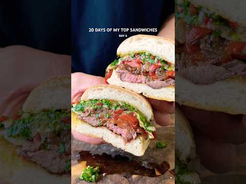 Steak & Chimichurri #sandwich #recipe