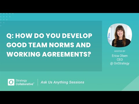 [Q&A] How do you develop good team working agreements?