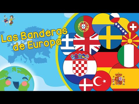 Las Banderas de Europa (Videos Educativos para Niños)