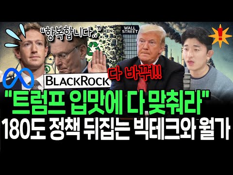 "트럼프 입맛에 맞춰라" 180도 정책 뒤집는 빅테크와 월가