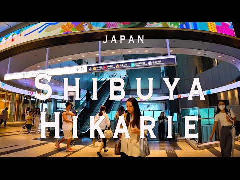 Shibuya Hikarie 4K Walking Tour (Tokyo Japan)-Tour with Captions & Immersive Sound.渋谷ヒカリエ