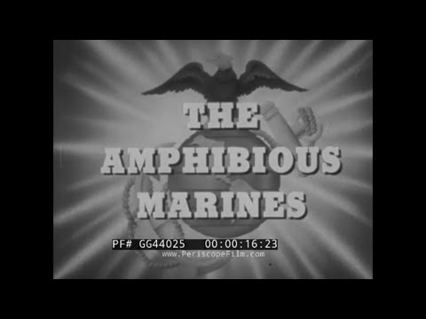 “ THE AMPHIBIOUS MARINES ” 1952 U.S. MARINE CORPS USMC AMPHIBIOUS WARFARE DOCUMENTARY GG44025