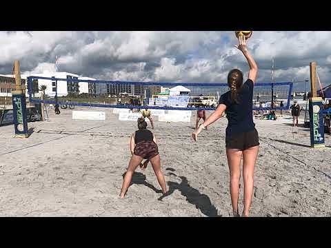 Super Girl Beach Volleyball JAX BEACH - Women's Open - Galinis/Semeniuk vs Genest/Schrock - Set 1