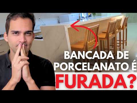 BANCADA E CUBA DE PORCELANATO É FURADA?