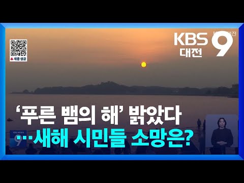 ‘푸른 뱀의 해’ 밝았다…새해 시민들 소망은? / KBS  2025.01.01.