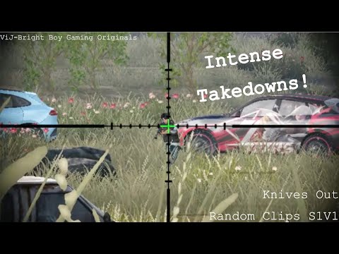 "Intense Takedowns" Knives Out Random Clips S1V1 (GAMEPLAY)