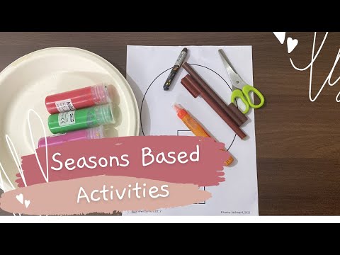 Seasons Activity for kids | Four Seasons Craft | Learning about seasons for preschool & kindergarten