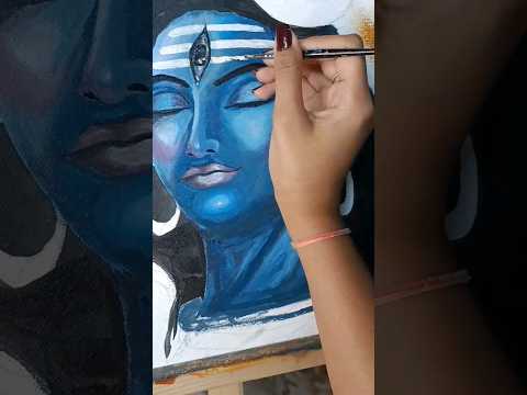 Mahakaal🔱🕉 #mahashivratri #art #painting #fyp #acrylicpainting #process #ytshorts