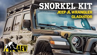 BREATHE EASY!  AEV Snorkel Kit for the Jeep JL Wrangler & Gladiator