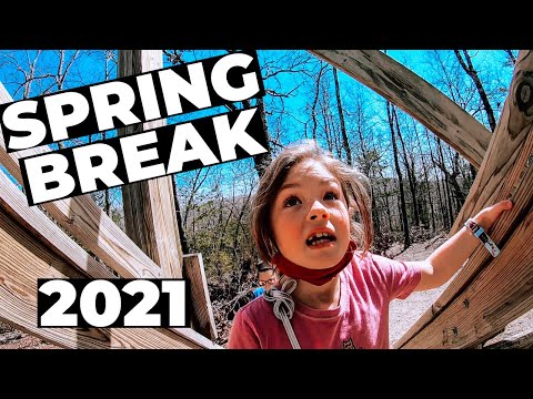 SPRING BREAK STAYCATION WITH KIDS | Talking Rocks Hiking Trails | Staycation Ideas Large Families