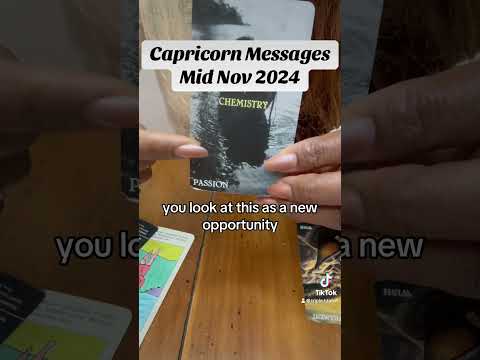 Capricorn Messages Tarot reading mid Nov 2024. #capricorn #capricorntarot #capricornenergy