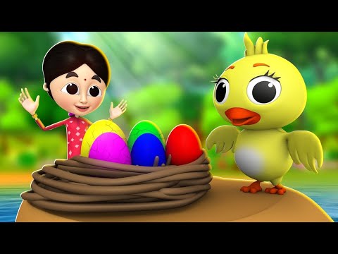 पाँच रंगीन अंडे - 5 Colorful Eggs Story | Hindi Kahaniya Comedy Hindi Moral Stories JOJO TV