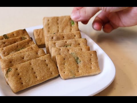 #28 美味的方形餅乾製作- 香蔥蘇打餅乾 Delicious Square Biscuit Making - Chive Soda Biscuits【黃子橙Zicheng】