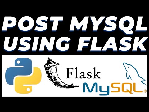 POST data in Mysql database using Flask and Postman tutorial | REST API