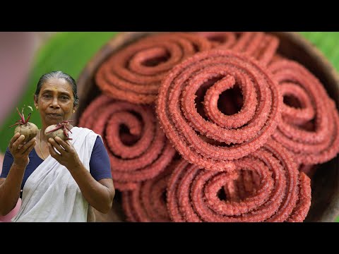 Beetroot Murukk Recipe | Tea Snack Recipe - Murukk