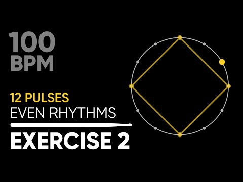 Coordination for drummers • Triplets Exercise 2 • 100 BPM