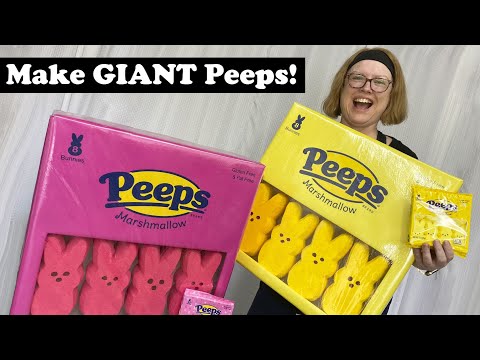 Make Giant Easter Peeps Decorations