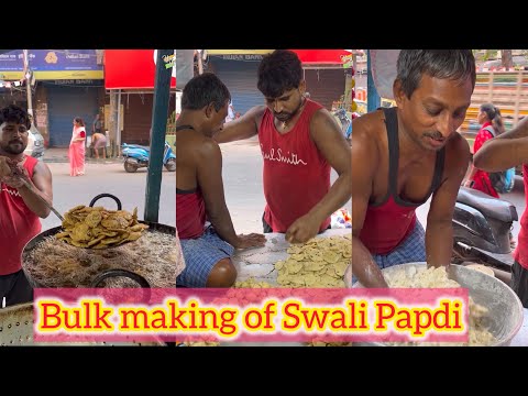 Bulk making of Swali Papdi in Kolkata😍😍 Bhut tasty hoti hai🤩🤩