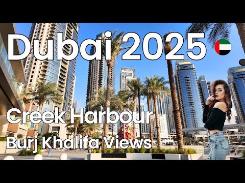 Stunning Dubai Creek Harbour Tour | Epic Views of Burj Khalifa & Creek Park