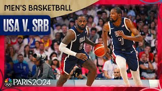 Team USA men's basketball starts Olympic run with HUGE win over Serbia | Paris Olympics