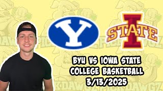 BYU vs Iowa State 3/13/25 Free College Basketball Picks and Predictions | NCAAB Pick