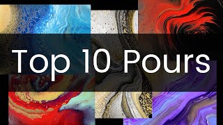 Top 10 Paint Pour Compilation - Acrylic Pouring Abstract Art