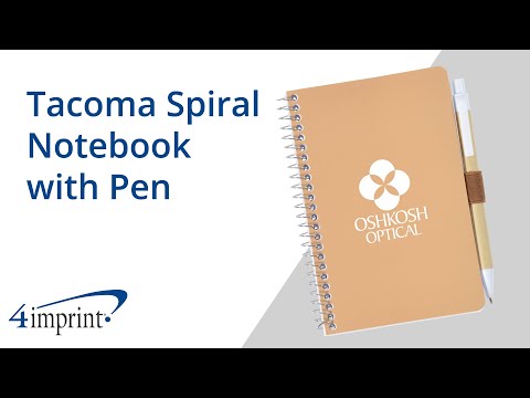 Tacoma Spiral Notebook with Pen by 4imprint